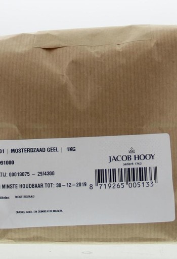 Jacob Hooy Mosterdzaad geel/wit (1 Kilogram)