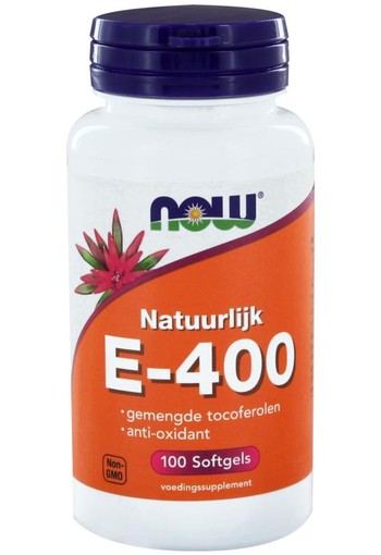 NOW Vitamine E-400 gemengde tocoferolen (100 Softgels)