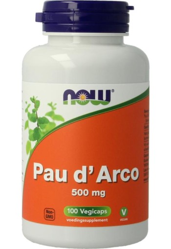 NOW Pau d'arco 500mg (100 Vegetarische capsules)