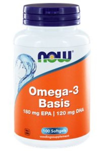 NOW Omega-3 Basis 180 mg EPA 120 mg DHA (100 Softgels)