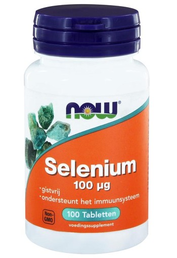 NOW Selenium gistvrij 100 mcg (100 Tabletten)