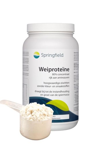 Springfield Wei proteine 80% concentraat (500 Gram)