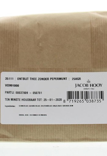Jacob Hooy Ontbijtthee zonder pepermunt (250 Gram)