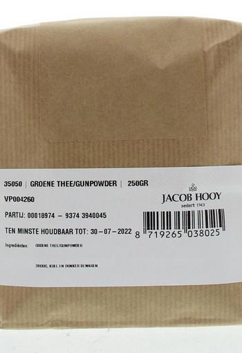 Jacob Hooy Groene thee/gunpowder (250 Gram)
