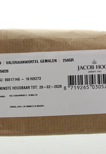 Jacob Hooy Valeriaanwortel gemalen (250 Gram)