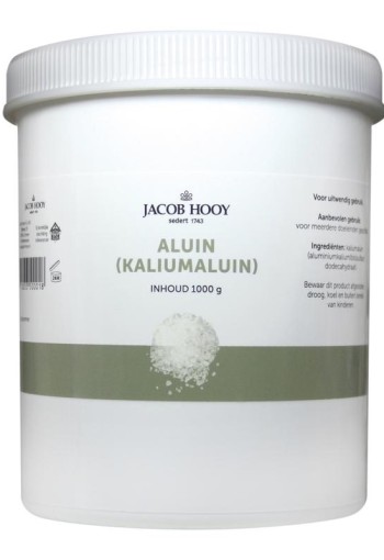 Jacob Hooy Aluin meelkristal pot (1 Kilogram)