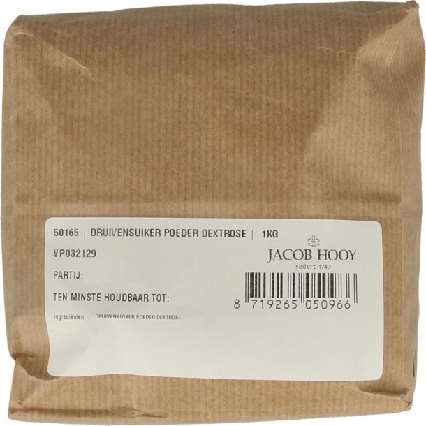 Jacob Hooy Druivensuiker poeder (1 Kilogram)