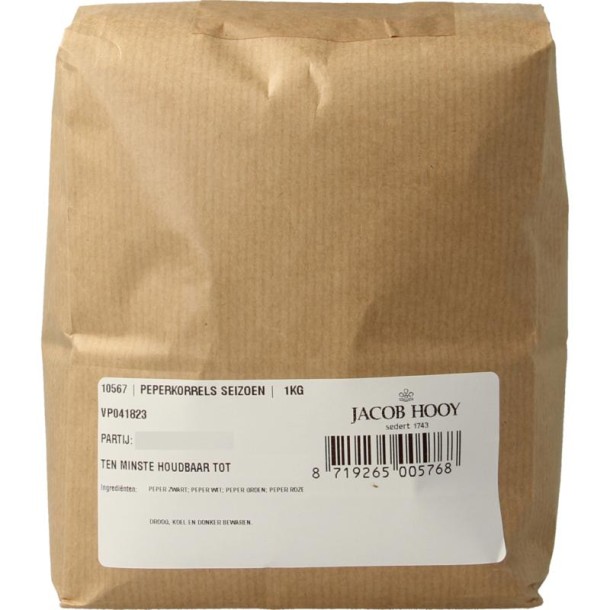 Jacob Hooy Peperkorrels seizoen heel (1 Kilogram)
