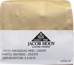 Jacob Hooy Anijszaad heel (250 Gram)