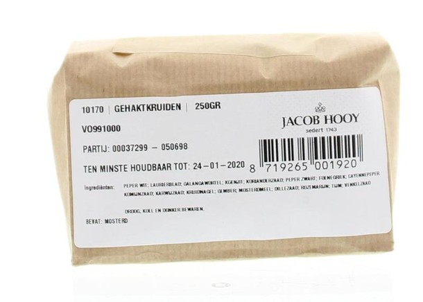 Jacob Hooy Gehaktkruiden (250 Gram)