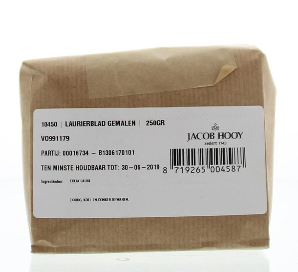 Jacob Hooy Laurierblad gemalen (250 Gram)