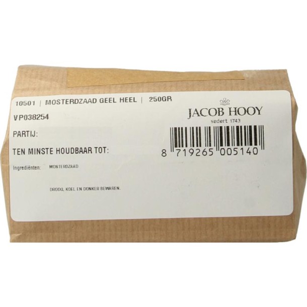 Jacob Hooy Mosterdzaad geel heel (250 Gram)