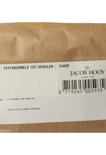 Jacob Hooy Peper wit gemalen (250 Gram)