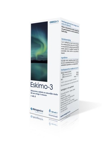 Metagenics Eskimo 3 vloeibaar limoen (105 Milliliter)