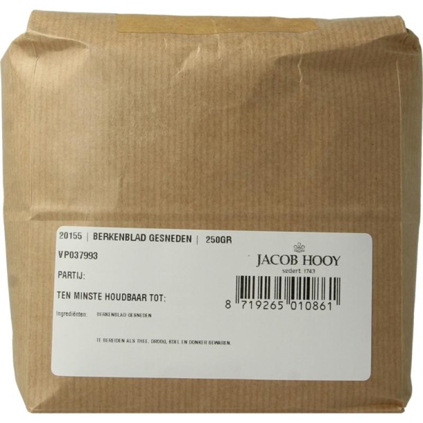 Jacob Hooy Berkenblad gesneden (250 Gram)