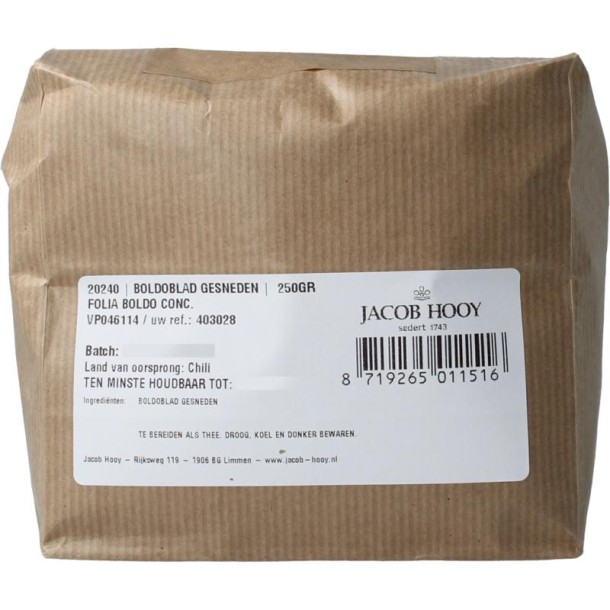 Jacob Hooy Boldoblad (250 Gram)