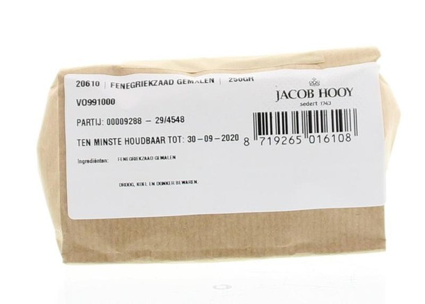 Jacob Hooy Fenegriek gemalen (250 Gram)