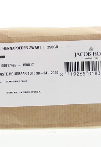 Jacob Hooy Hennapoeder zwart (250 Gram)