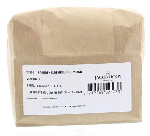 Jacob Hooy Paardebloemkruid gesneden (250 Gram)