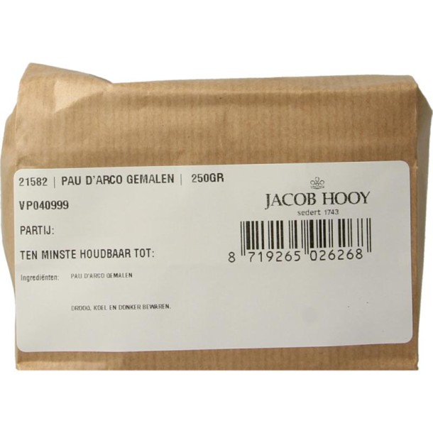 Jacob Hooy Pau d'arco gemalen (250 Gram)