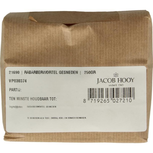 Jacob Hooy Rabarberwortel gesneden (250 Gram)