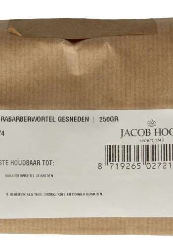 Jacob Hooy Rabarberwortel gesneden (250 Gram)