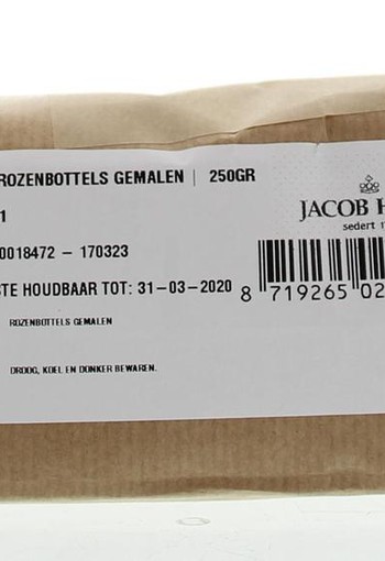 Jacob Hooy Rozenbottels gemalen (250 Gram)