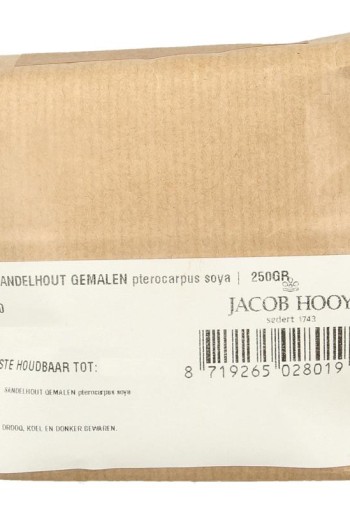 Jacob Hooy Sandelhout lichtrood gemalen (250 Gram)