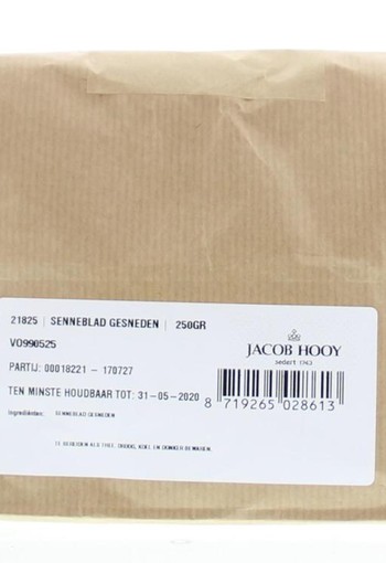 Jacob Hooy Senneblad gesneden (250 Gram)