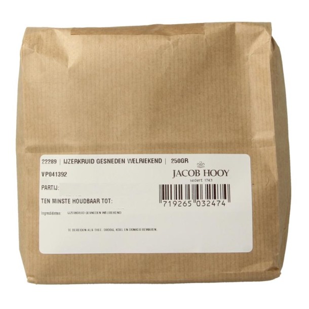 Jacob Hooy IJzerkruid gesneden welriekend (250 Gram)