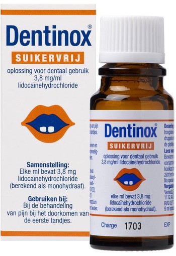 Vemedia Dentinox suikervrij (9 Milliliter)