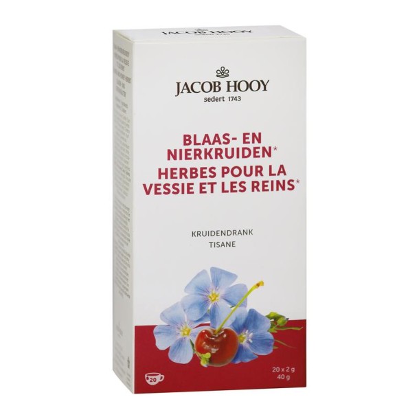 Jacob Hooy Blaas en nierkruiden kruidendrank (20 Zakjes)