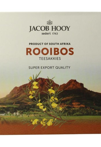 Jacob Hooy Rooibosthee sakkies (80 Zakjes)