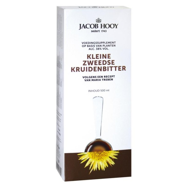 Jacob Hooy Zweedse kruidenbitter groot (500 Milliliter)