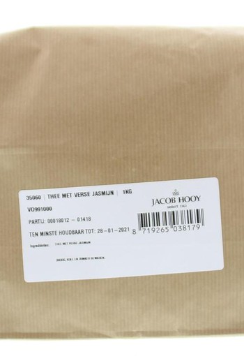 Jacob Hooy Jasmijnthee gearomatiseerd (1 Kilogram)