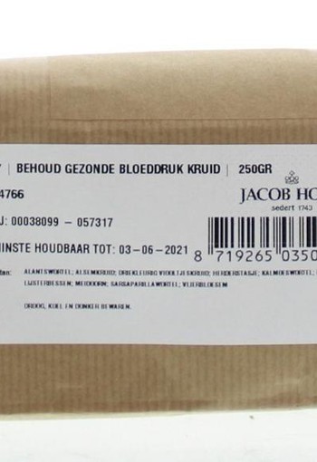 Jacob Hooy Behoud gezonde bloeddrukkruiden (250 Gram)