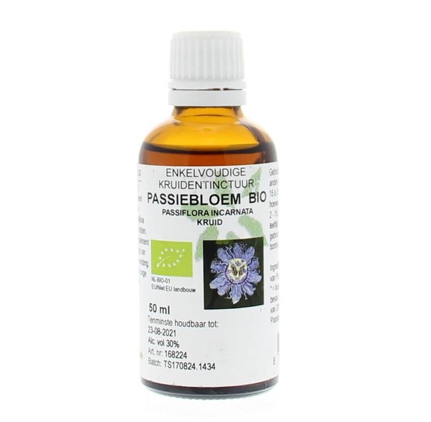 Cruydhof Passiflora incarnata herb/passiebloem tinctuur bio (50 Milliliter)