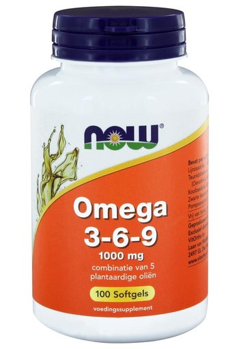 NOW Omega 3-6-9 1000 mg (100 Softgels)