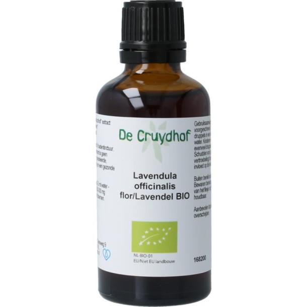 Cruydhof Lavandula officinalis flor tinctuur bio (50 Milliliter)