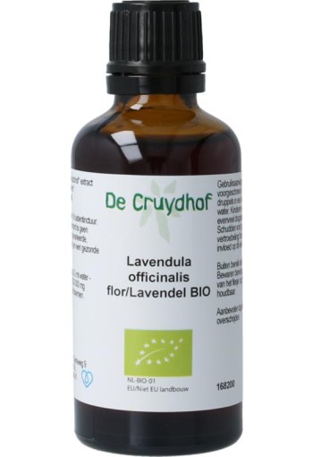 Cruydhof Lavandula officinalis flor tinctuur bio (50 Milliliter)