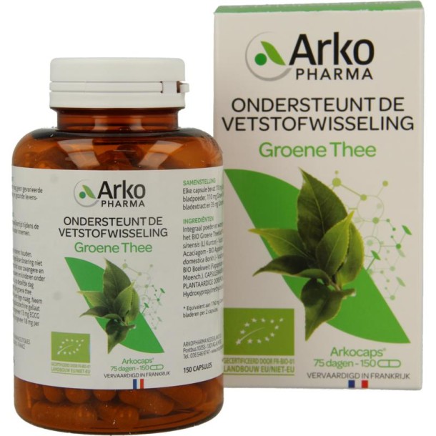 Arkocaps Groene thee bio (150 Vegetarische capsules)