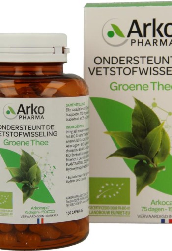 Arkocaps Groene thee bio (150 Vegetarische capsules)