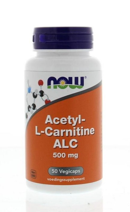 NOW Acetyl-L-Carnitine 500mg (50 Vegetarische capsules)