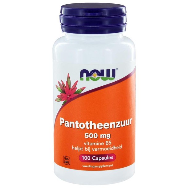 NOW Pantotheenzuur 500mg (B5) (100 Capsules)