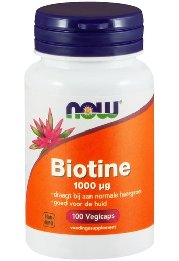 NOW Biotine 1000 mcg (100 Vegetarische capsules)
