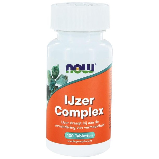NOW IJzer complex (100 Tabletten)
