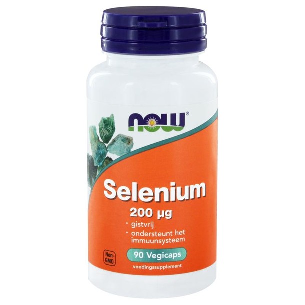 NOW Selenium gistvrij 200mcg (90 Vegetarische capsules)