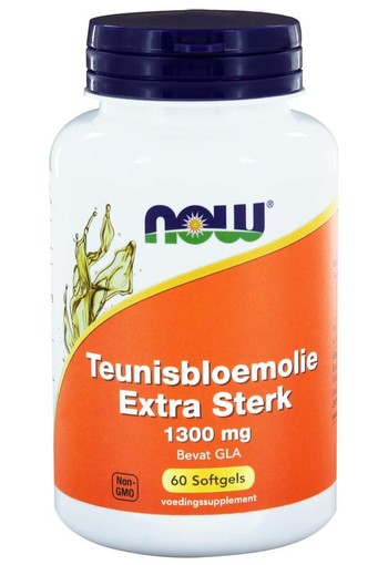 NOW Teunisbloemolie extra sterk 1300 mg (60 Softgels)