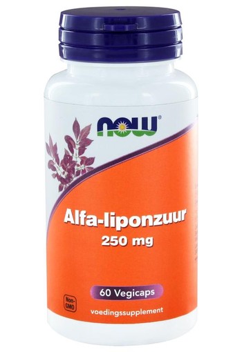 NOW Alfa-liponzuur 250mg (60 Vegetarische capsules)