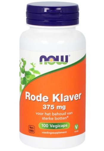 NOW Rode klaver 375mg (100 Vegetarische capsules)